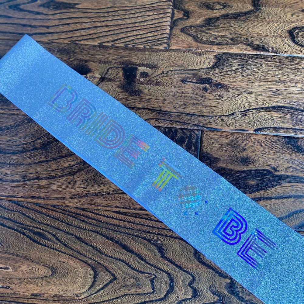 Bride To Be Disco Sash